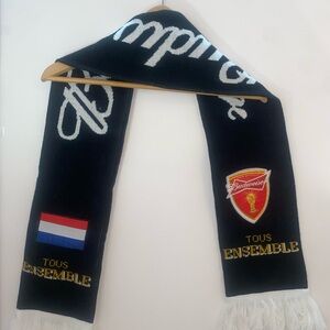 Netherlands Coupe du Monde Brezil 2014 Black and White Scarf Budweiser Sponsor